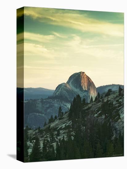 Half Dome from Olmstead Point, Yosemite National Park, California, USA-Walter Bibikow-Stretched Canvas