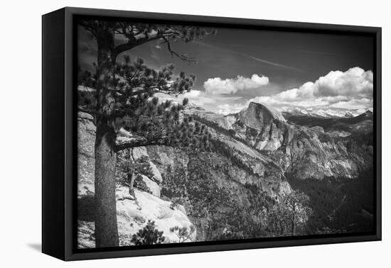 Half Dome from Yosemite Point, Yosemite National Park, California, USA-Russ Bishop-Framed Stretched Canvas