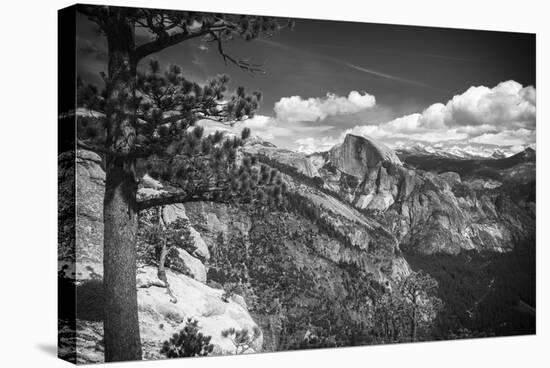 Half Dome from Yosemite Point, Yosemite National Park, California, USA-Russ Bishop-Stretched Canvas