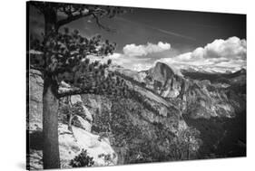 Half Dome from Yosemite Point, Yosemite National Park, California, USA-Russ Bishop-Stretched Canvas