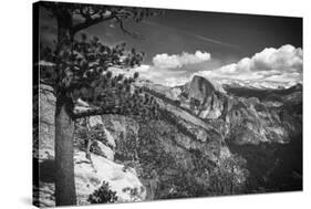 Half Dome from Yosemite Point, Yosemite National Park, California, USA-Russ Bishop-Stretched Canvas