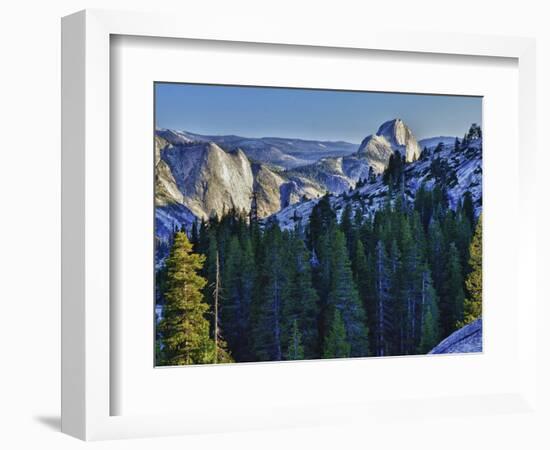 Half Dome in Evening Glow, Yosemite National Park, California, USA-Mark Williford-Framed Photographic Print