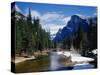 Half Dome in Yosemite National Park during Winter-Gerald French-Stretched Canvas