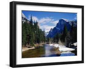 Half Dome in Yosemite National Park during Winter-Gerald French-Framed Photographic Print