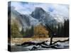 Half Dome is Seen with a Fresh Dusting of Snow in Yosemite National Park, California-null-Stretched Canvas