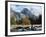 Half Dome is Seen with a Fresh Dusting of Snow in Yosemite National Park, California-null-Framed Premium Photographic Print