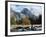 Half Dome is Seen with a Fresh Dusting of Snow in Yosemite National Park, California-null-Framed Photographic Print