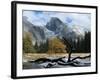 Half Dome is Seen with a Fresh Dusting of Snow in Yosemite National Park, California-null-Framed Photographic Print