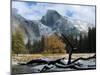 Half Dome is Seen with a Fresh Dusting of Snow in Yosemite National Park, California-null-Mounted Photographic Print