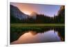 Half Dome Morning Light Beam and Reflection, Cooks Meadow, Yosemite Valley-Vincent James-Framed Photographic Print