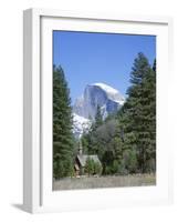 Half Dome Mountain Peak and Chapel, Unesco World Heritage Site, California-Roy Rainford-Framed Photographic Print