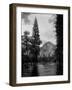 Half Dome Over Merced River-null-Framed Photographic Print