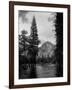 Half Dome Over Merced River-null-Framed Photographic Print