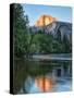 Half Dome Reflected in Merced River, Yosemite Valley, Yosemite National Park, California, USA-null-Stretched Canvas