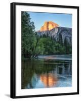 Half Dome Reflected in Merced River, Yosemite Valley, Yosemite National Park, California, USA-null-Framed Photographic Print