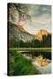 Half Dome Reflection at Cook's Meadow, Yosemite Valley-Vincent James-Stretched Canvas