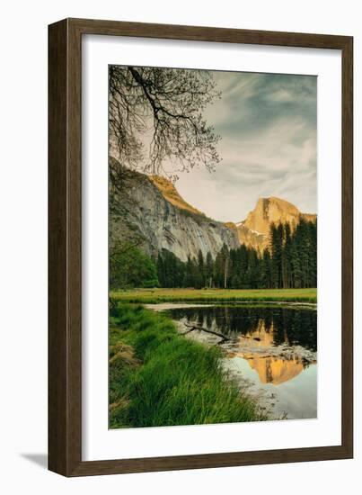 Half Dome Reflection at Cook's Meadow, Yosemite Valley-Vincent James-Framed Photographic Print