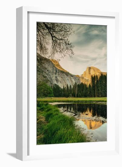 Half Dome Reflection at Cook's Meadow, Yosemite Valley-Vincent James-Framed Photographic Print