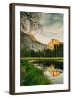 Half Dome Reflection at Cook's Meadow, Yosemite Valley-Vincent James-Framed Photographic Print