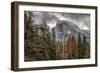 Half Dome View from Sentinel Bridge in Winter. Yosemite National Park, California.-Tom Norring-Framed Photographic Print