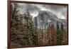 Half Dome View from Sentinel Bridge in Winter. Yosemite National Park, California.-Tom Norring-Framed Photographic Print