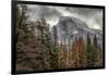 Half Dome View from Sentinel Bridge in Winter. Yosemite National Park, California.-Tom Norring-Framed Photographic Print