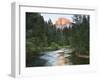 Half Dome with Sunset over Merced River, Yosemite, California, USA-Tom Norring-Framed Premium Photographic Print