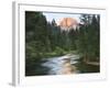 Half Dome with Sunset over Merced River, Yosemite, California, USA-Tom Norring-Framed Photographic Print