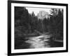 Half Dome with Sunset over Merced River, Yosemite, California, USA-Tom Norring-Framed Photographic Print