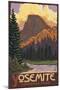 Half Dome, Yosemite National Park, California-Lantern Press-Mounted Art Print