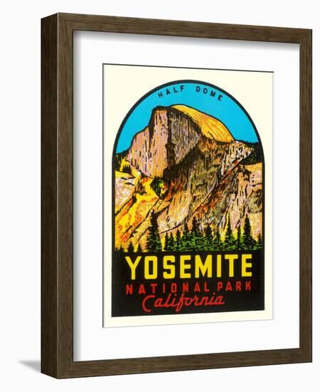 Half-Dome, Yosemite National Park-null-Framed Art Print