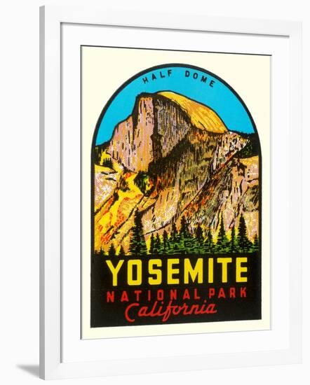 Half-Dome, Yosemite National Park-null-Framed Art Print