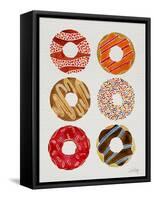 Half Dozen Donuts-Cat Coquillette-Framed Stretched Canvas