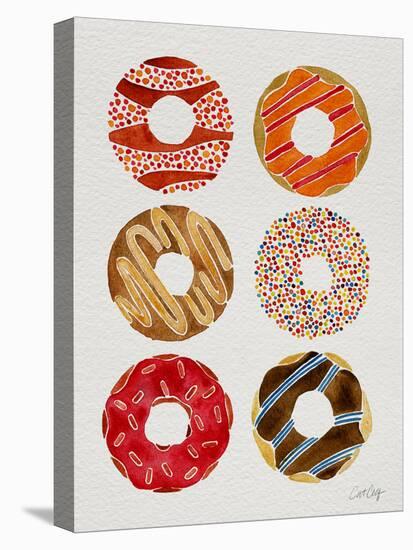 Half Dozen Donuts-Cat Coquillette-Stretched Canvas