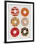 Half Dozen Donuts-Cat Coquillette-Framed Giclee Print