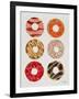 Half Dozen Donuts-Cat Coquillette-Framed Giclee Print