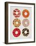 Half Dozen Donuts-Cat Coquillette-Framed Giclee Print