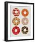 Half Dozen Donuts-Cat Coquillette-Framed Giclee Print