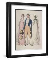 Half Full Dresses, C1810-W Read-Framed Giclee Print