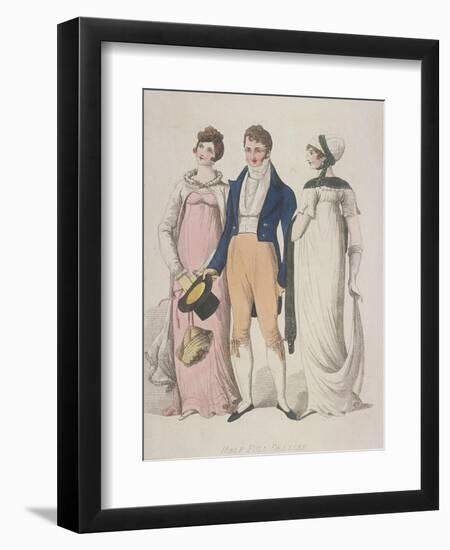 Half Full Dresses, C1810-W Read-Framed Giclee Print