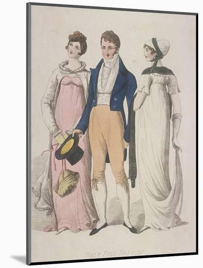 Half Full Dresses, C1810-W Read-Mounted Giclee Print