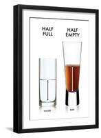 Half Full - Half Empty-Noble Works-Framed Art Print