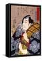 Half Legth Portrait of Bazui Chobel-Kuniyoshi Utagawa-Framed Stretched Canvas