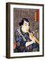 Half Legth Portrait of Goshaku Somegoro-Kuniyoshi Utagawa-Framed Giclee Print