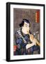 Half Legth Portrait of Goshaku Somegoro-Kuniyoshi Utagawa-Framed Giclee Print