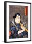 Half Legth Portrait of Goshaku Somegoro-Kuniyoshi Utagawa-Framed Giclee Print