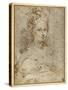 Half-Length of a Seated Woman-Parmigianino-Stretched Canvas