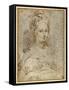 Half-Length of a Seated Woman-Parmigianino-Framed Stretched Canvas