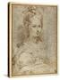 Half-Length of a Seated Woman-Parmigianino-Stretched Canvas