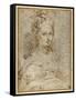 Half-Length of a Seated Woman-Parmigianino-Framed Stretched Canvas